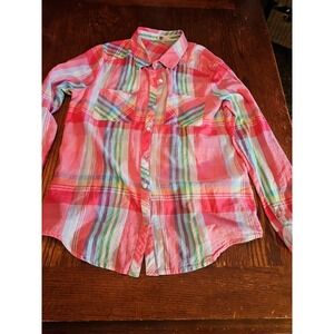 KUT From The Kloth Women's Button-Up  Shirt Size XL Multi‎ Color (A378)